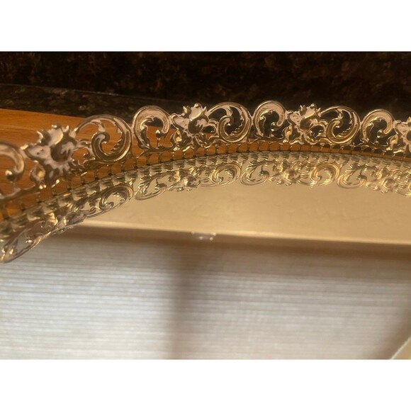 2 vintage Oval Mirror Vanity Tray - Picture 8 of 8